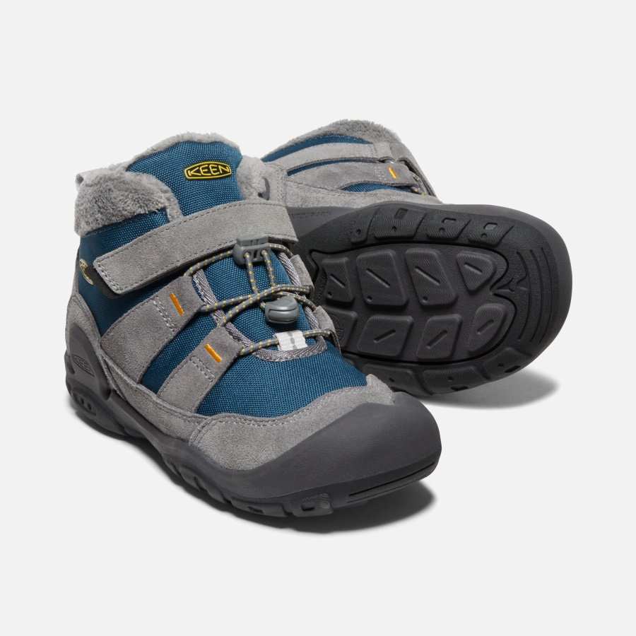 Keen Steel Grey-Blue Wing Teal Big Kids' Knotch Chukka