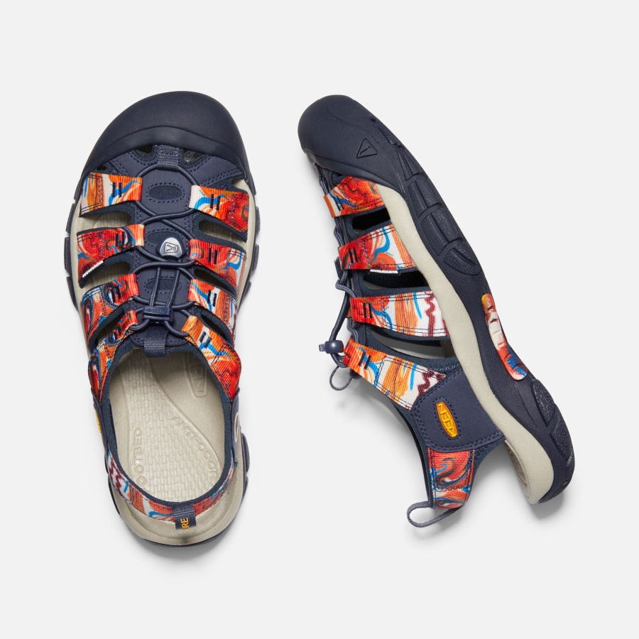 Groovy Orange-Navy Keen Men's Newport x Outdoor Afro