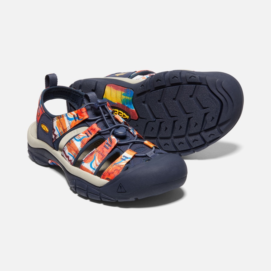 Groovy Orange-Navy Keen Men's Newport x Outdoor Afro
