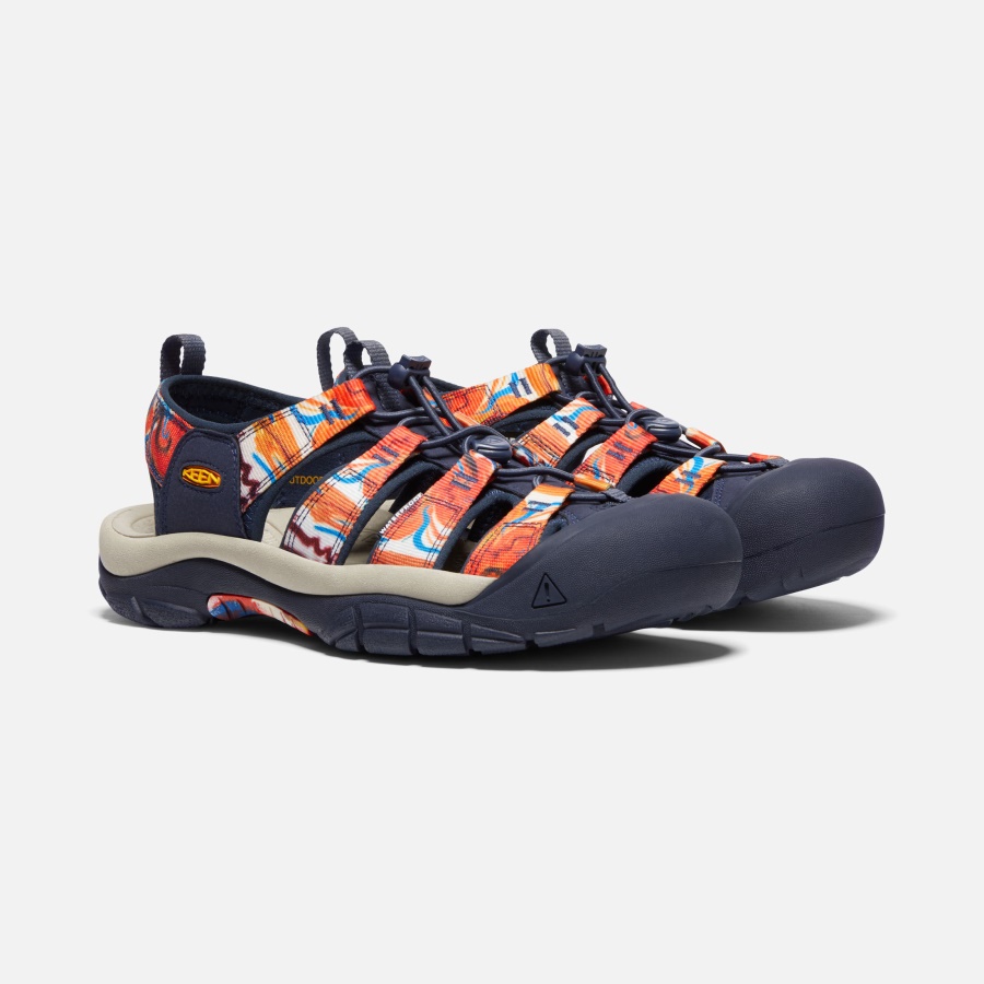 Groovy Orange-Navy Keen Men's Newport x Outdoor Afro