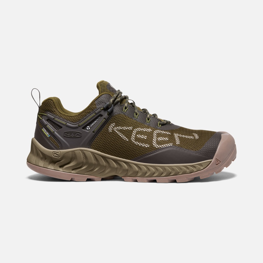 Keen Dark Olive-Black Olive Men's NXIS EVO Waterproof Shoe