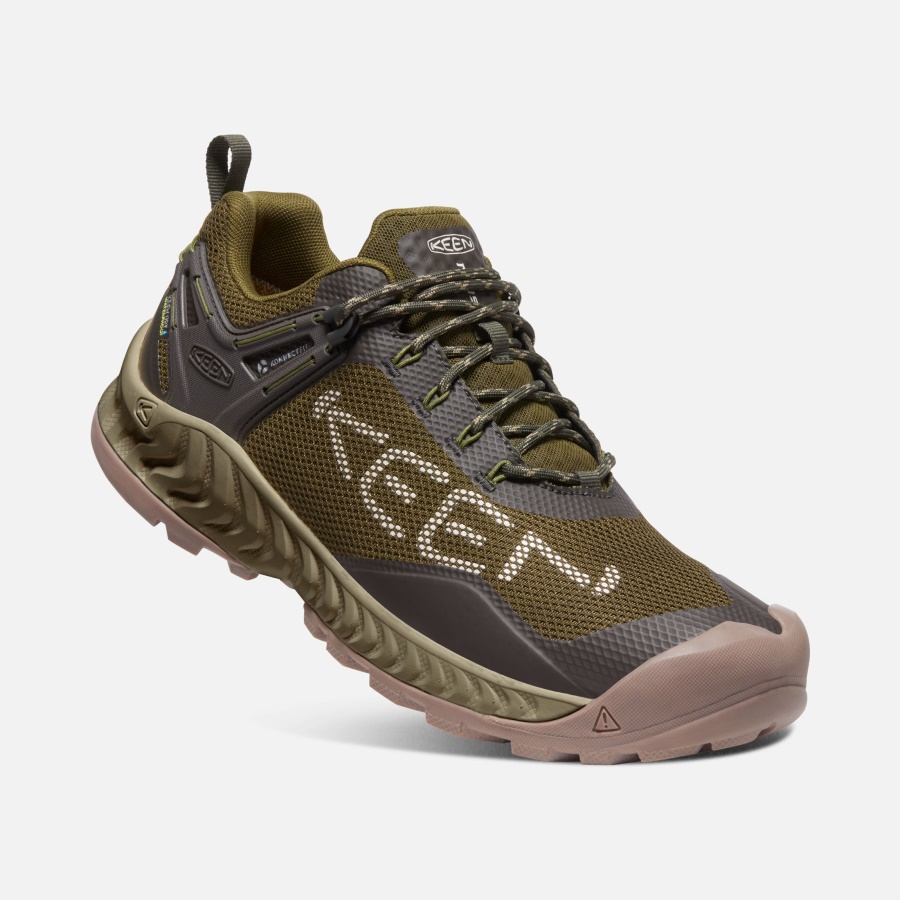 Keen Dark Olive-Black Olive Men's NXIS EVO Waterproof Shoe