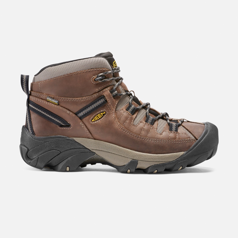 Shitake-Brindle Keen Men's Targhee II Waterproof Mid Wide