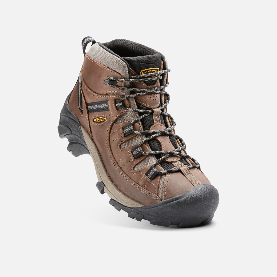 Shitake-Brindle Keen Men's Targhee II Waterproof Mid Wide