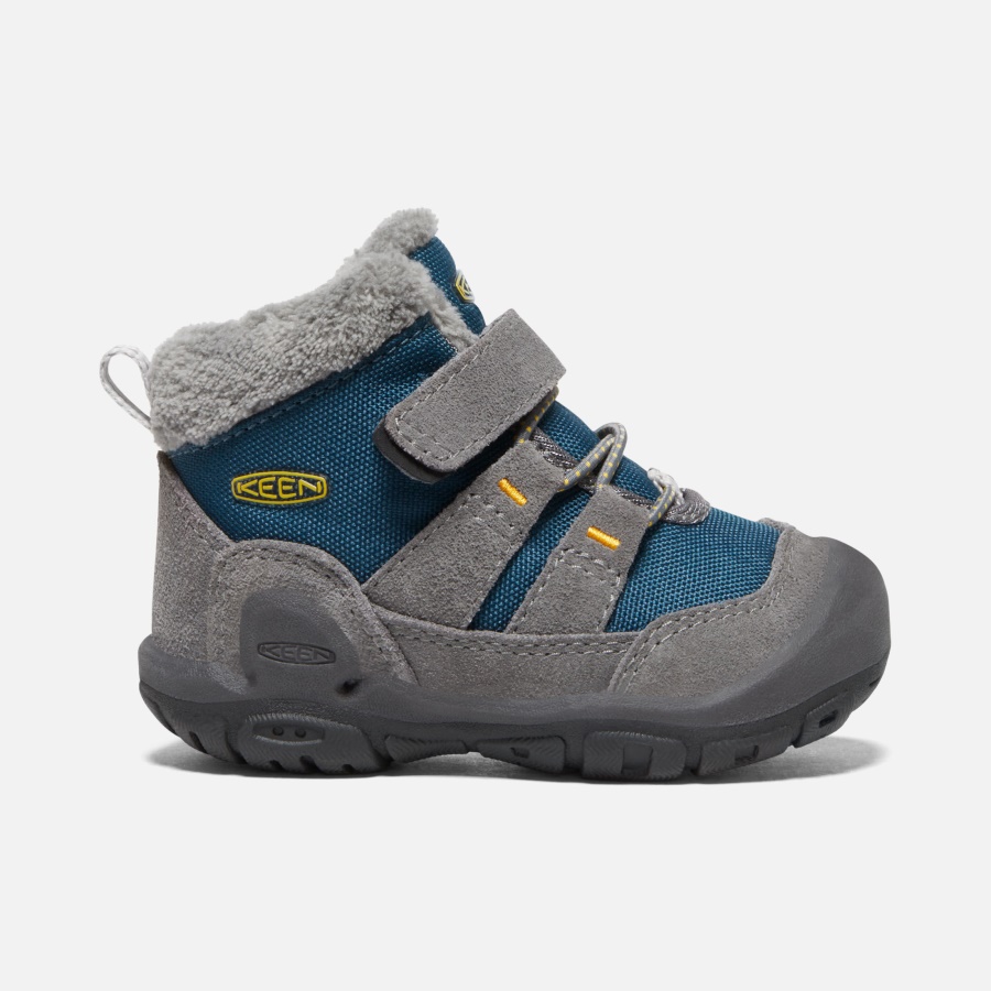 Keen Steel Grey- Blue Wing Teal Toddlers' Knotch Chukka