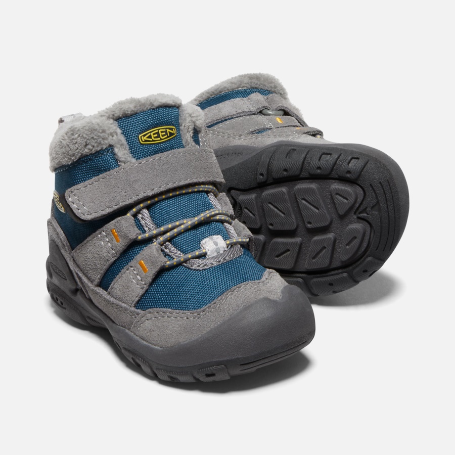 Keen Steel Grey- Blue Wing Teal Toddlers' Knotch Chukka