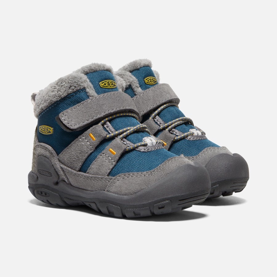 Keen Steel Grey- Blue Wing Teal Toddlers' Knotch Chukka
