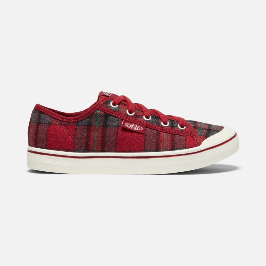 Keen Red Plaid-Red Dahlia Women's Elsa V Sneaker