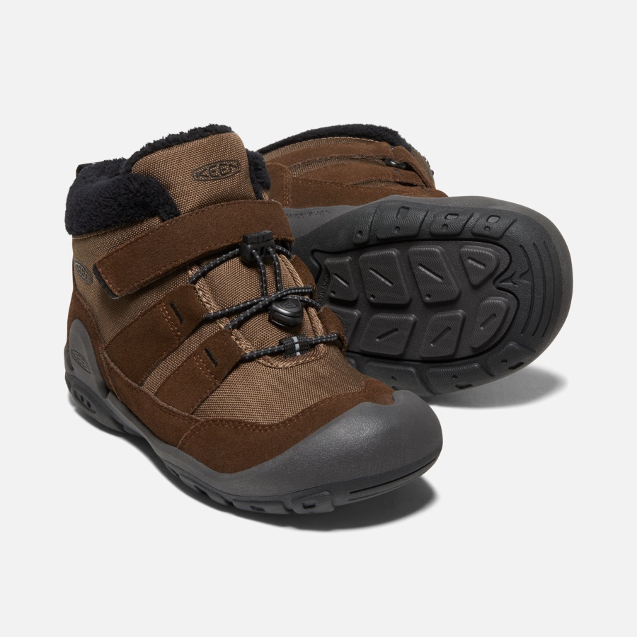Keen Dark Earth-Black Big Kids' Knotch Chukka