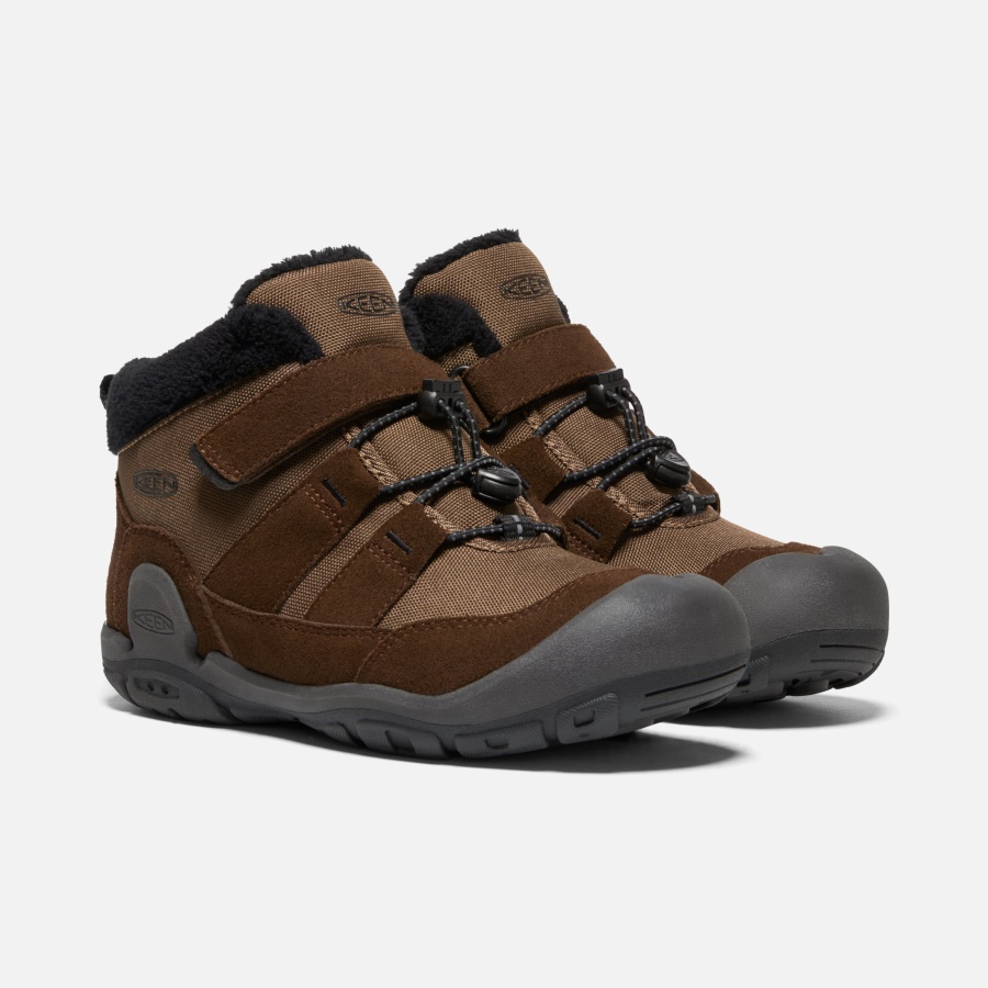 Keen Dark Earth-Black Big Kids' Knotch Chukka