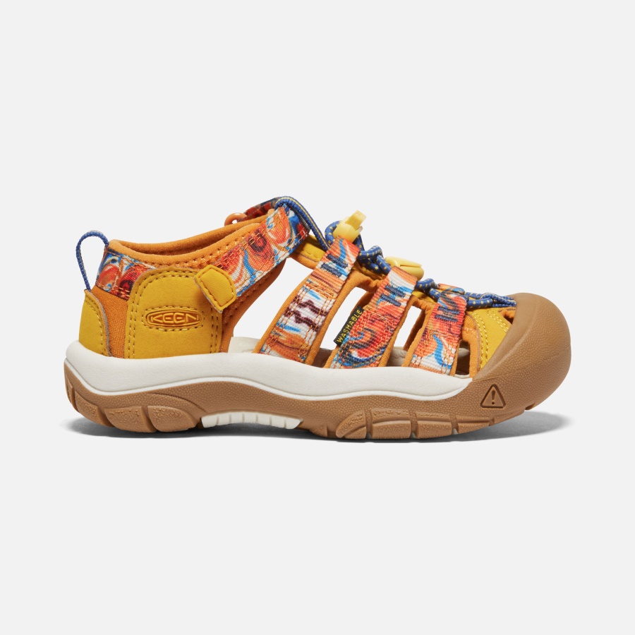 Orange Peel-Yellow Keen Little Kids' Newport x Outdoor Afro
