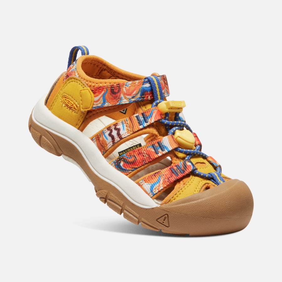 Orange Peel-Yellow Keen Little Kids' Newport x Outdoor Afro