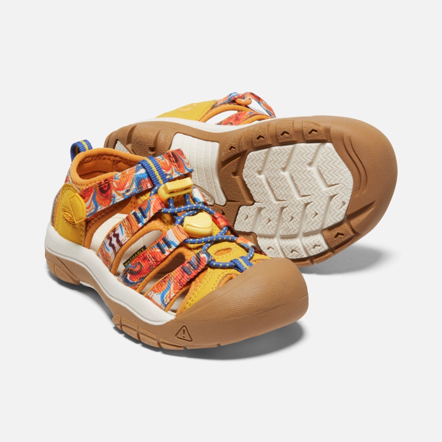 Orange Peel-Yellow Keen Little Kids' Newport x Outdoor Afro