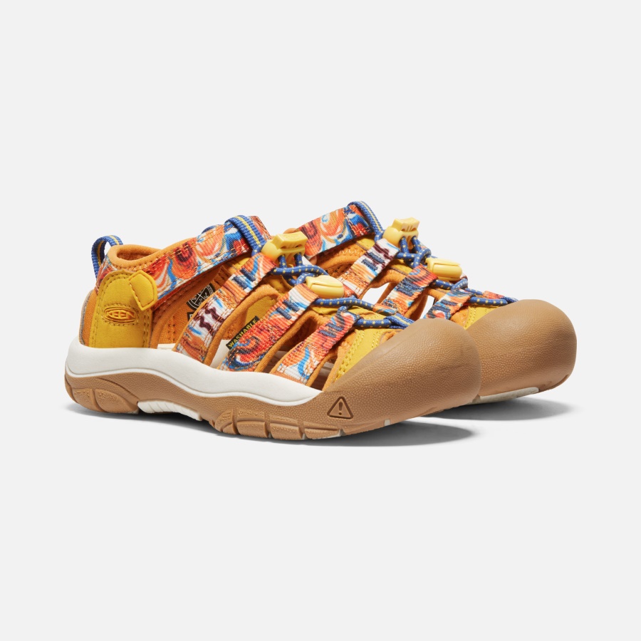 Orange Peel-Yellow Keen Little Kids' Newport x Outdoor Afro