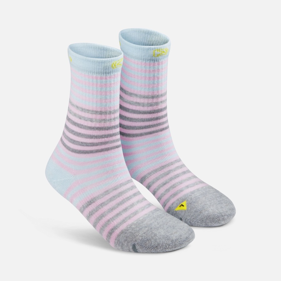 Feather Yeti Print Kids' Comfy Crew Socks 2-Pack Keen