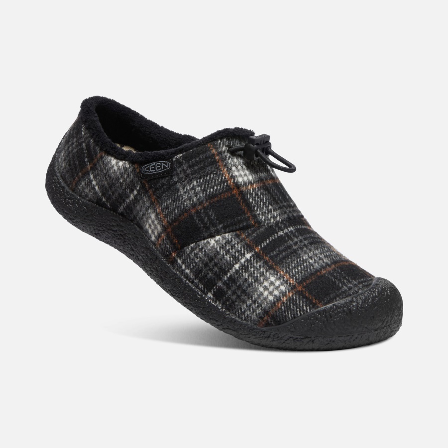 Black Plaid-Steel Grey Keen Women's Howser III Slide