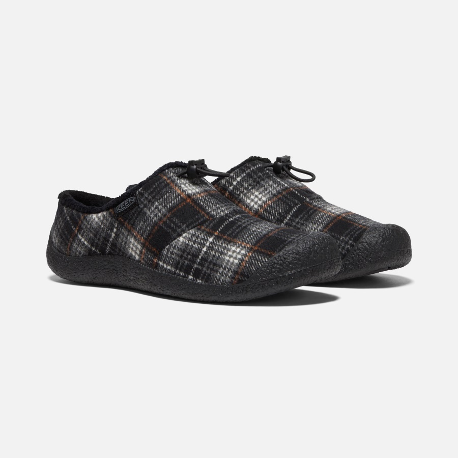 Black Plaid-Steel Grey Keen Women's Howser III Slide