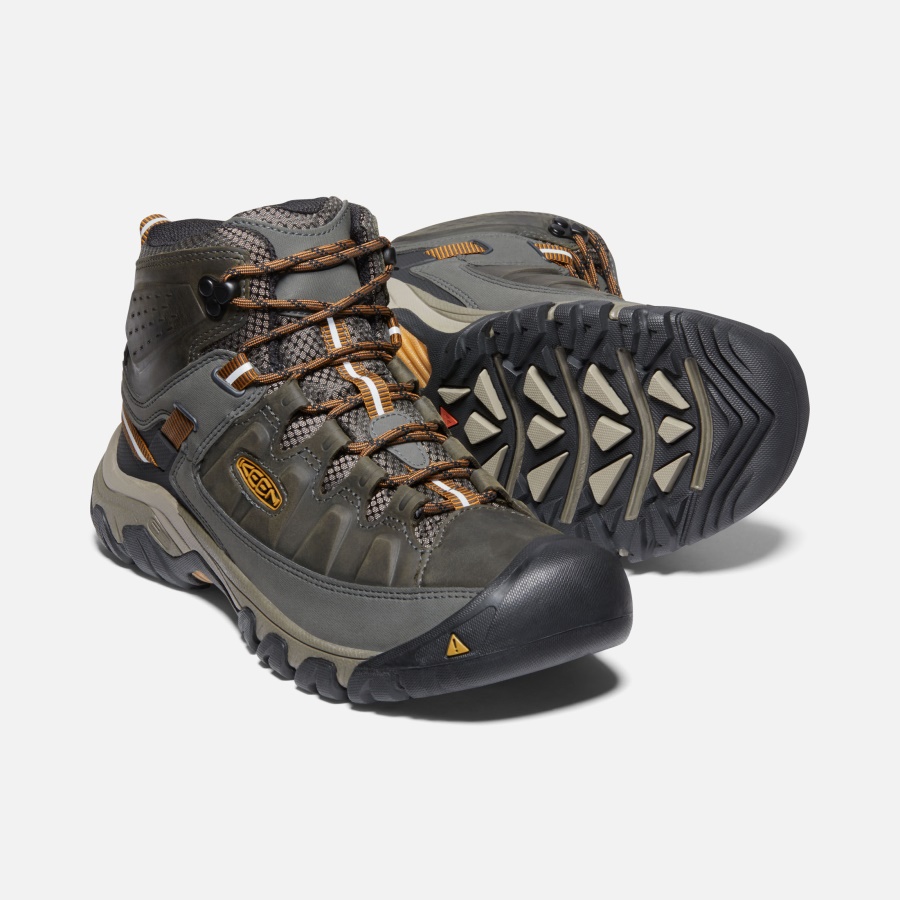 Keen Black Olive-Golden Brown Men's Targhee III Waterproof Mid