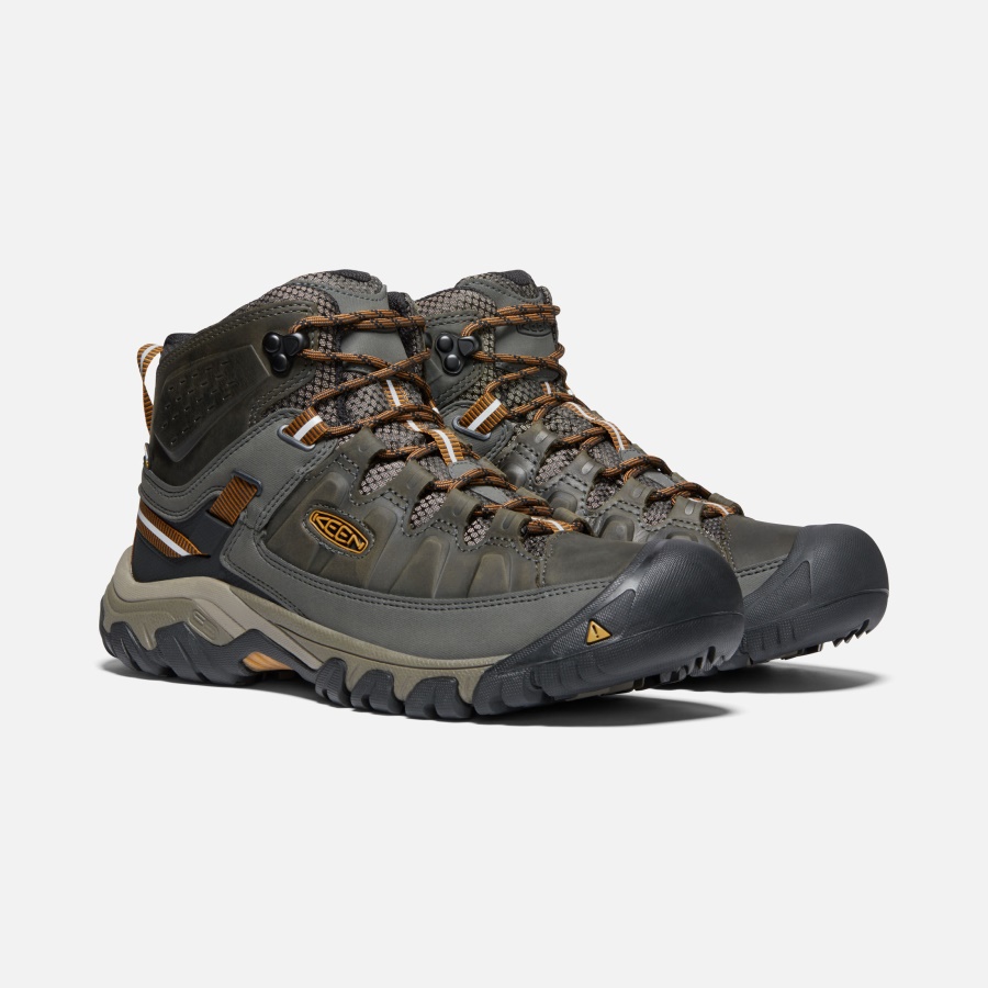 Keen Black Olive-Golden Brown Men's Targhee III Waterproof Mid