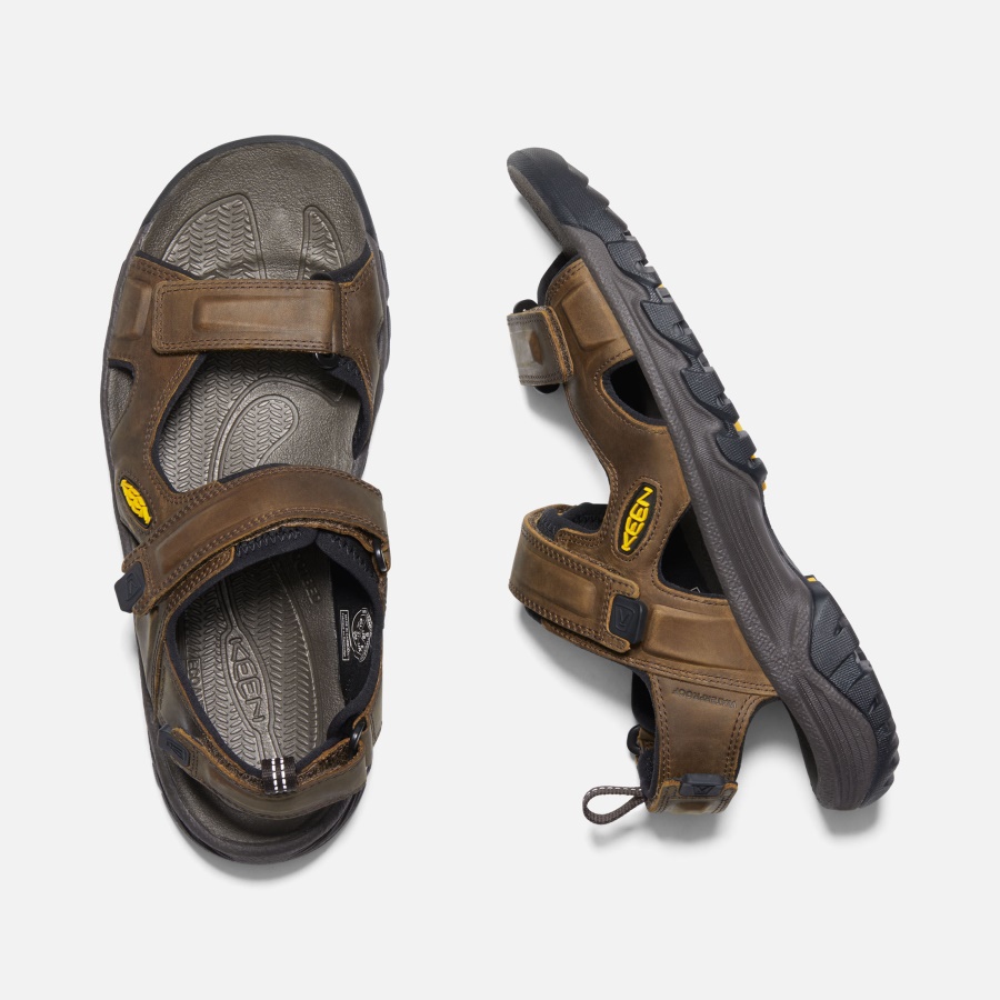 Keen Bison-Mulch Men's Targhee III Open Toe Sandal