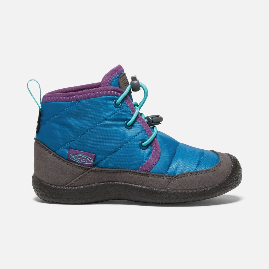 Mykonos Blue-Atlantis Keen Little Kids' Howser II Waterproof Chukka