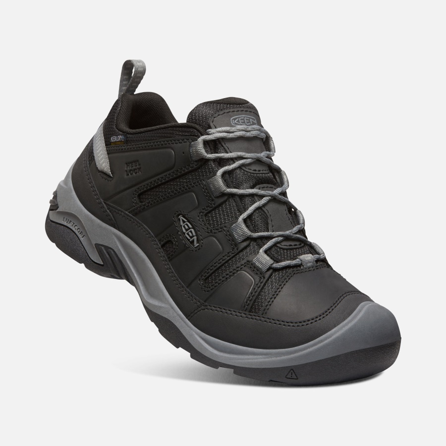 Black-Steel Grey Keen Men's Circadia Waterproof Shoe