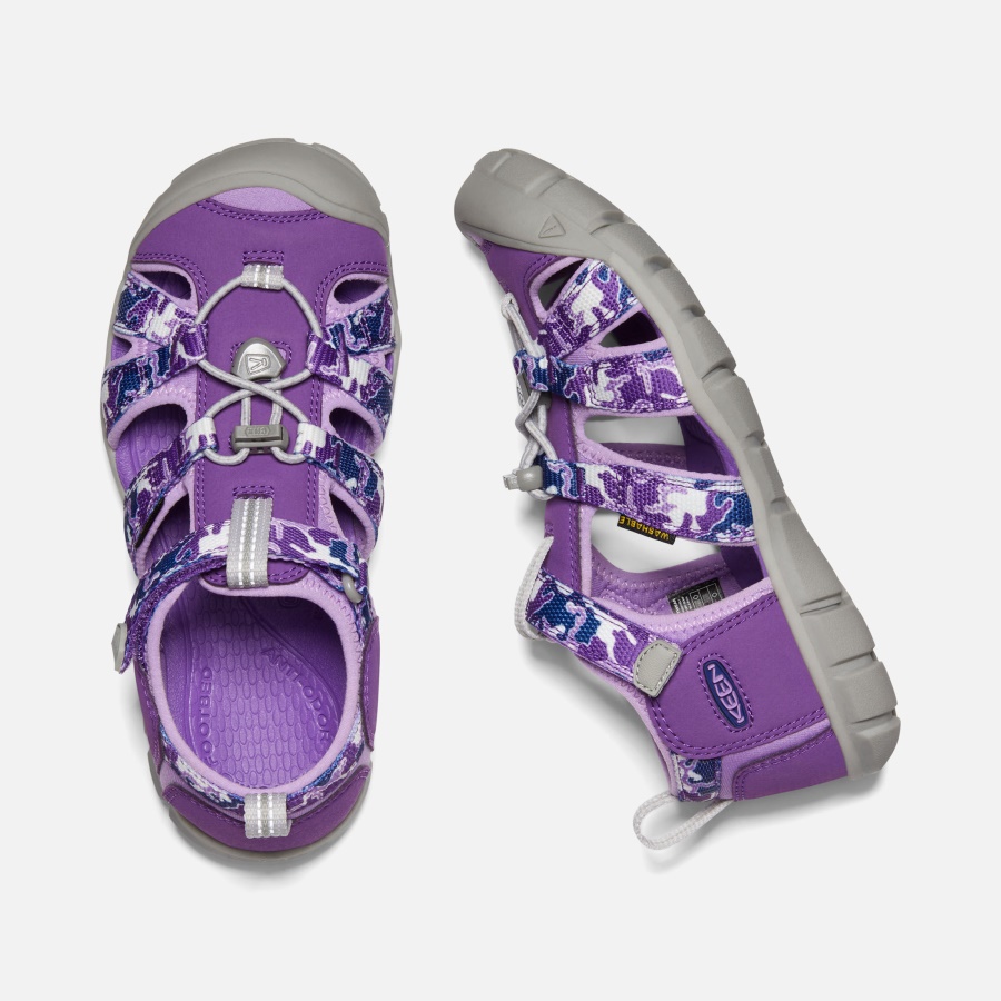 Keen Camo-Tillandsia Purple Big Kids' Seacamp II CNX