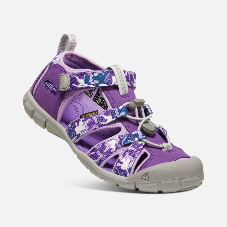 Keen Camo-Tillandsia Purple Big Kids' Seacamp II CNX