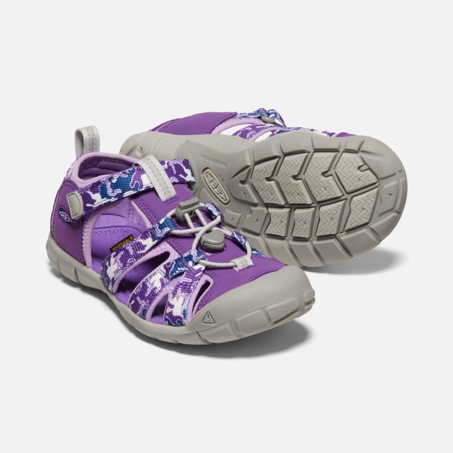 Keen Camo-Tillandsia Purple Big Kids' Seacamp II CNX