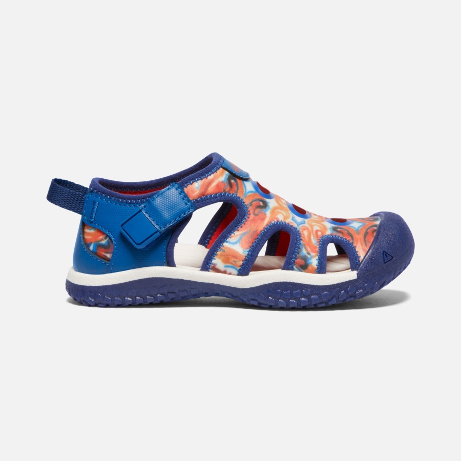 Orange Peel-Blue Keen Little Kids' Stingray x Outdoor Afro