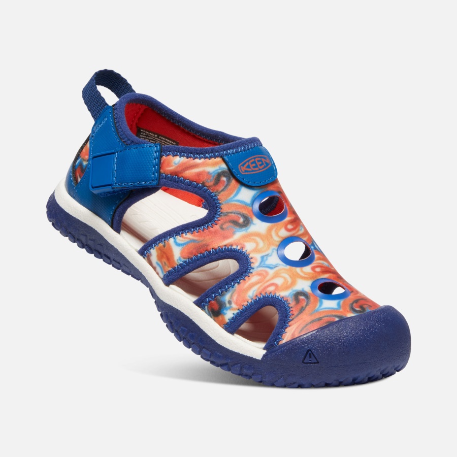 Orange Peel-Blue Keen Little Kids' Stingray x Outdoor Afro