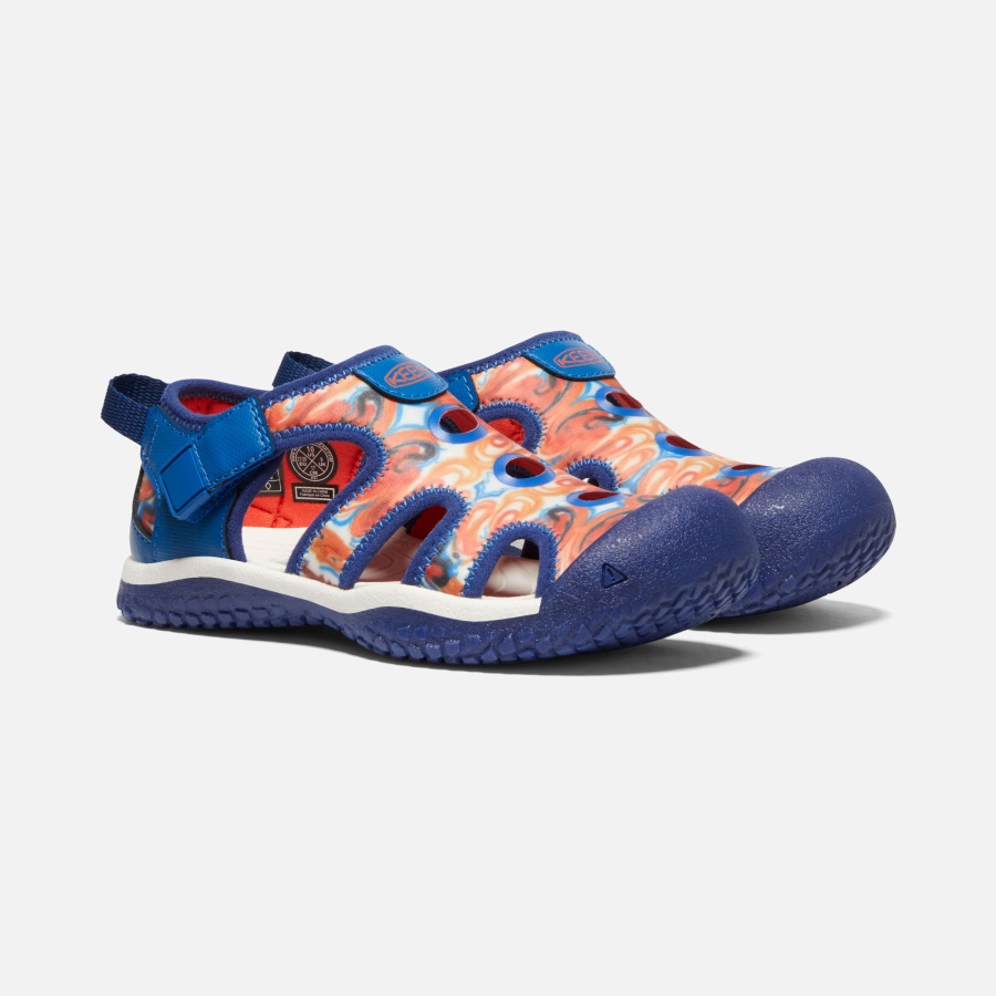 Orange Peel-Blue Keen Little Kids' Stingray x Outdoor Afro