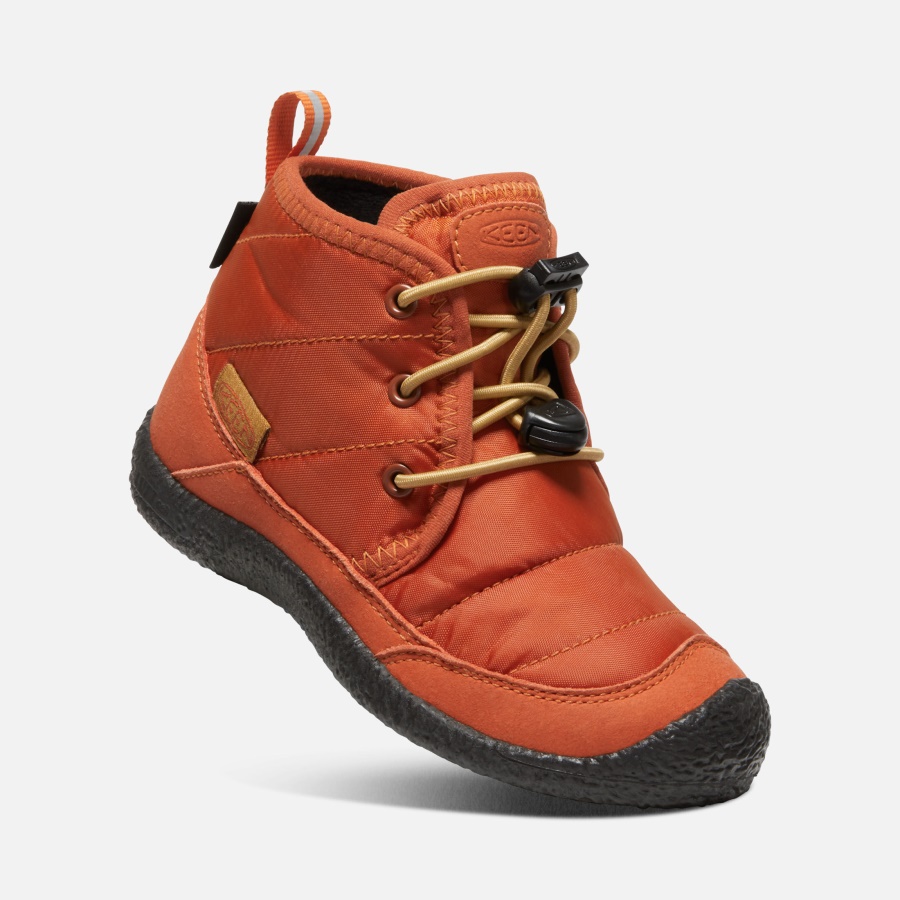 Potters Clay-Black Little Kids' Howser II Waterproof Chukka Keen