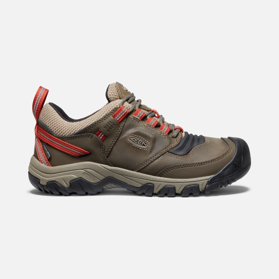 Keen TIMBERWOLF-KETCHUP Men's Ridge Flex Waterproof Wide