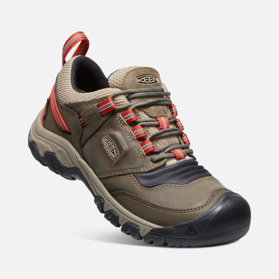 Keen TIMBERWOLF-KETCHUP Men's Ridge Flex Waterproof Wide