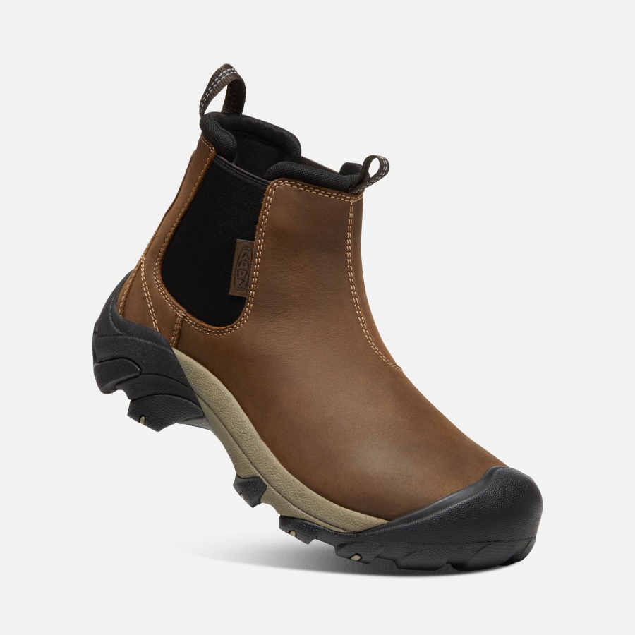 Veg Brown-Black Keen Men's Targhee II Chelsea