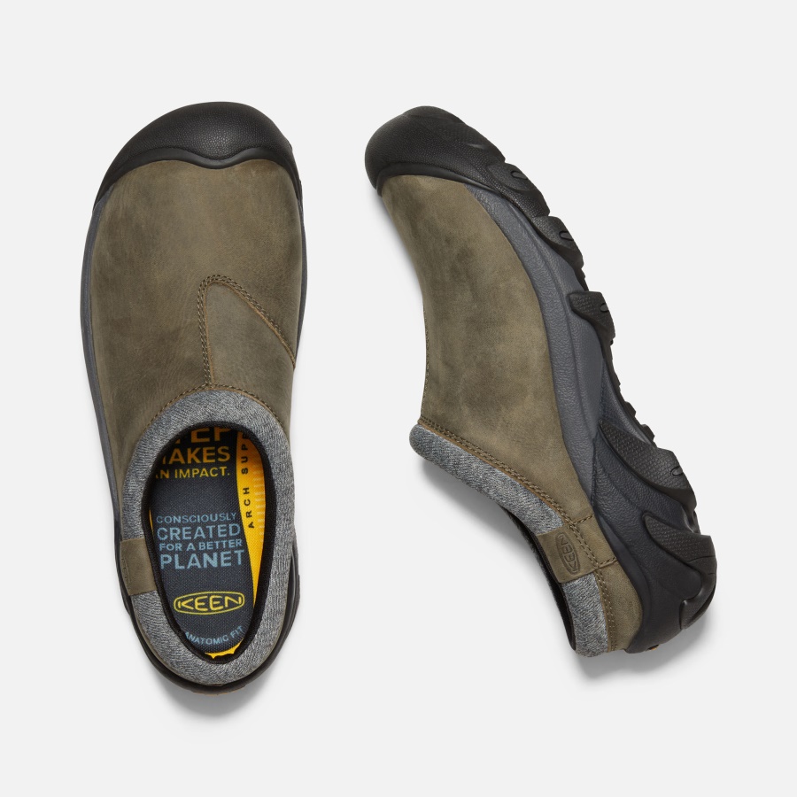 Pewter-Black Keen Men's Targhee II Clog