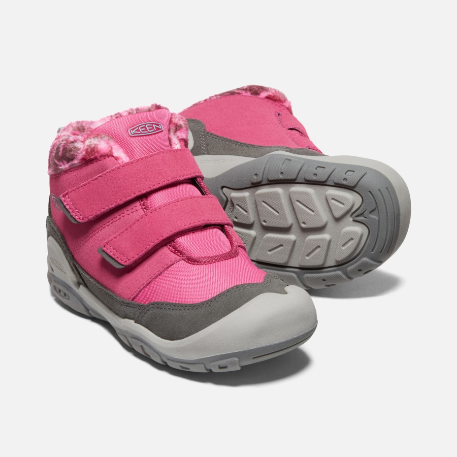 Fruit Dove-Black Keen Big Kids' Knotch Double Strap Chukka