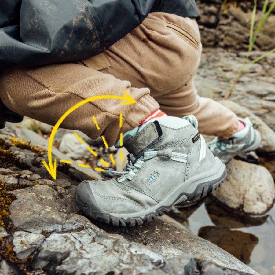 Grey-Blue Tint Little Kids' Ridge Flex Waterproof Boot Keen