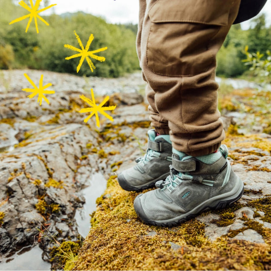 Grey-Blue Tint Little Kids' Ridge Flex Waterproof Boot Keen