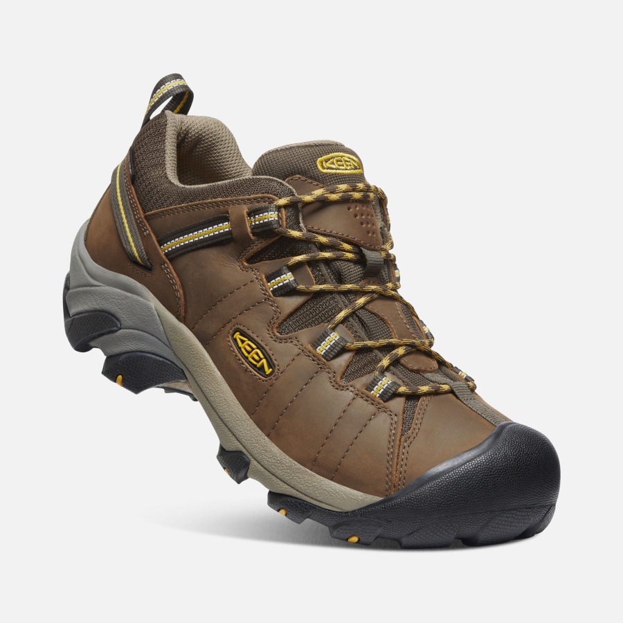 Cascade Brown-Golden Yellow Keen Men's Targhee II Waterproof