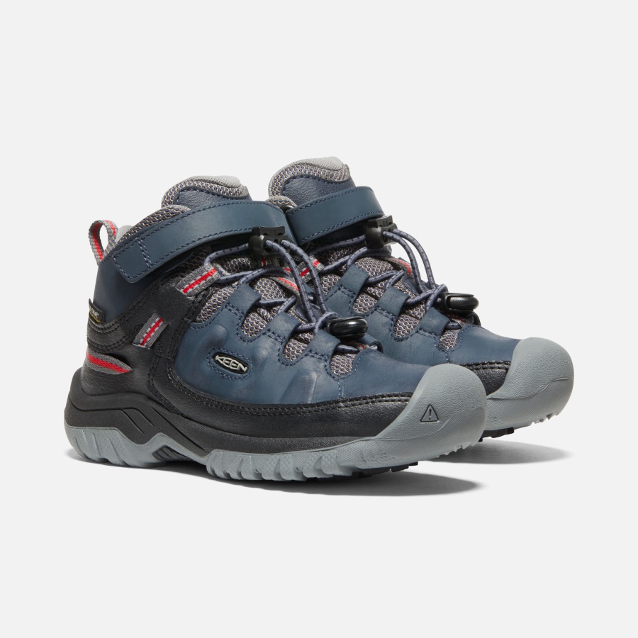 Keen Blue Nights-Red Carpet Little Kids' Targhee Waterproof Boot