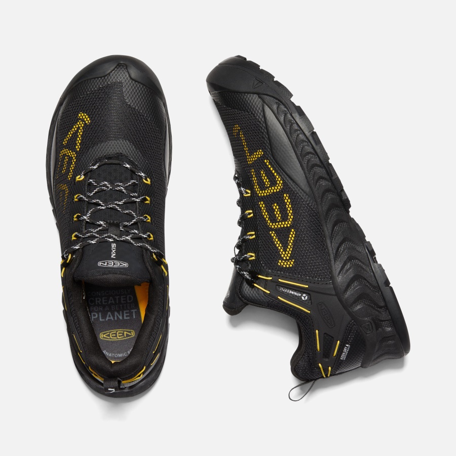 Black-KEEN Yellow Men's NXIS EVO Waterproof Shoe Keen