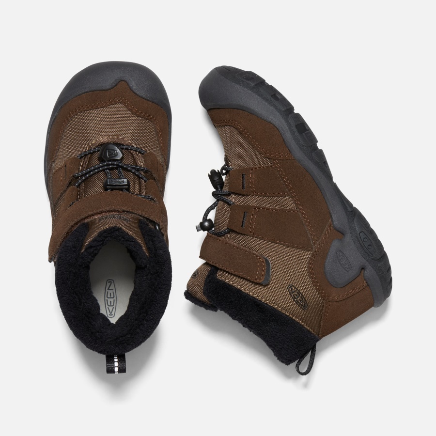 Keen Dark Earth-Black Little Kids' Knotch Chukka