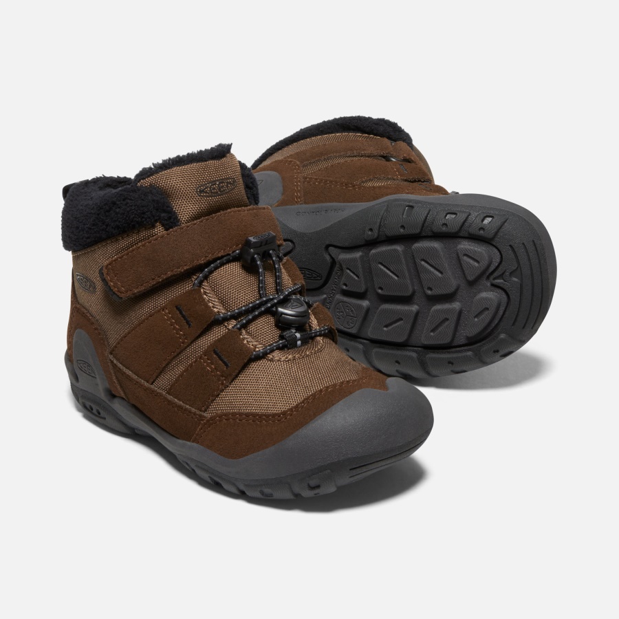Keen Dark Earth-Black Little Kids' Knotch Chukka