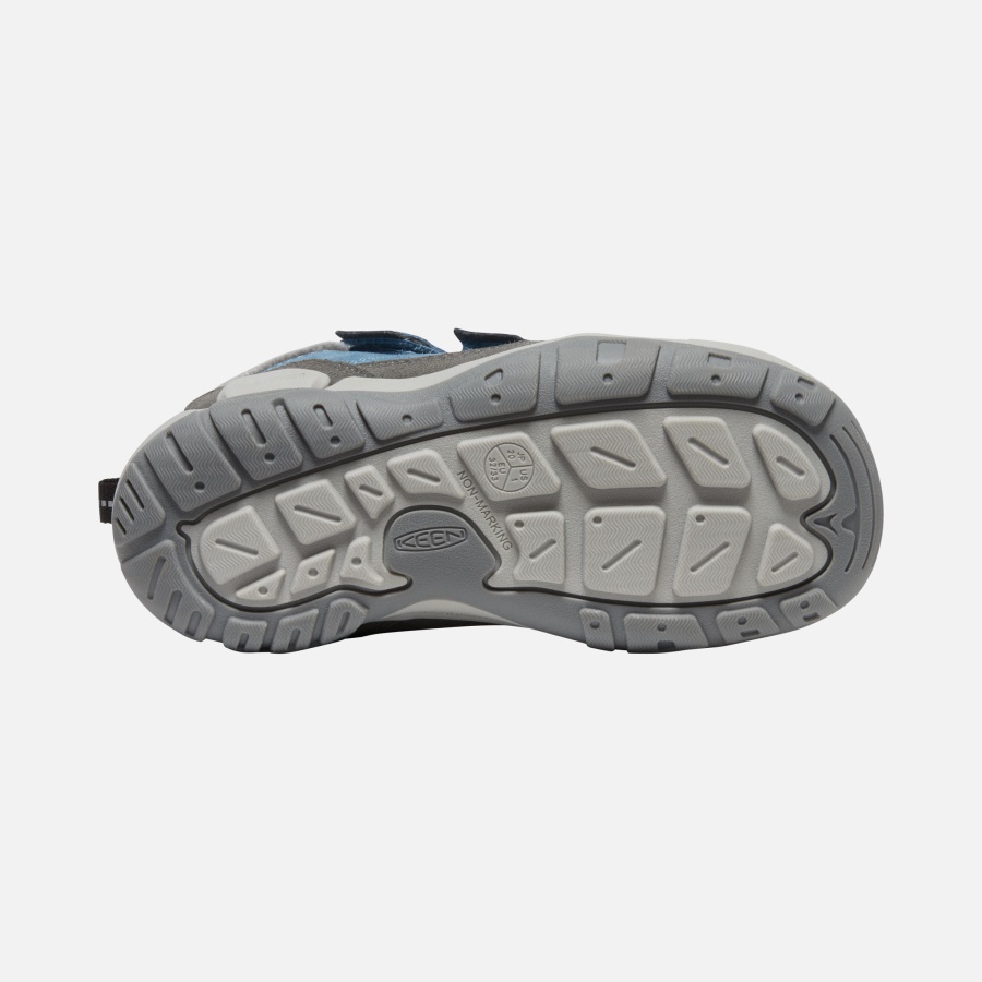 Magnet-Blue Shadow Keen Big Kids' Knotch Double Strap Chukka