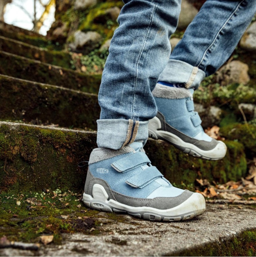 Magnet-Blue Shadow Keen Big Kids' Knotch Double Strap Chukka