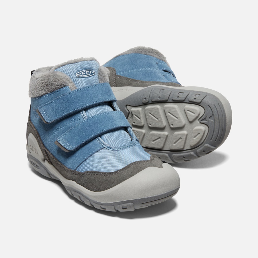 Magnet-Blue Shadow Keen Big Kids' Knotch Double Strap Chukka