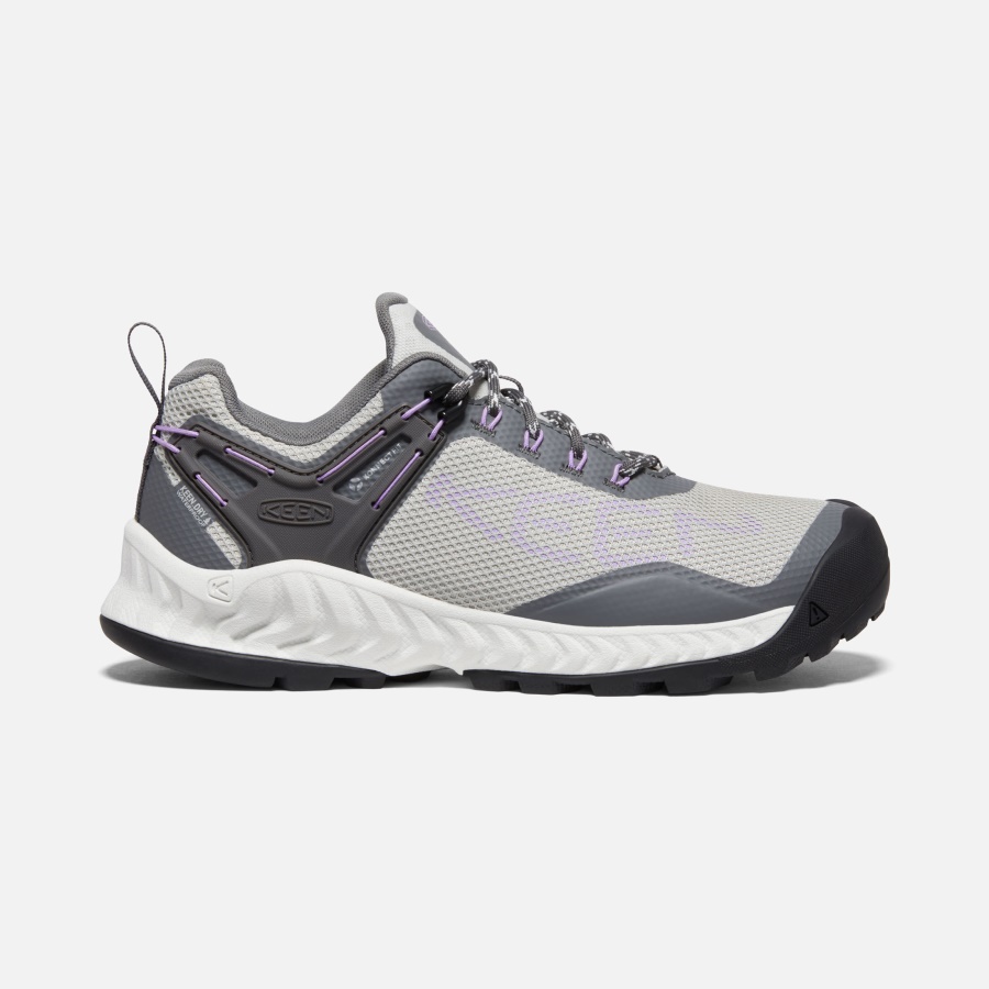 Keen Steel Grey-English Lavender Women's NXIS EVO Waterproof Shoe