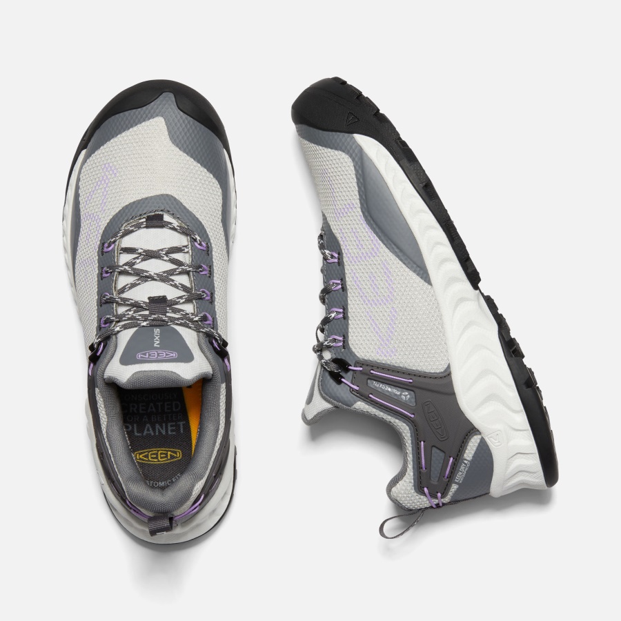 Keen Steel Grey-English Lavender Women's NXIS EVO Waterproof Shoe